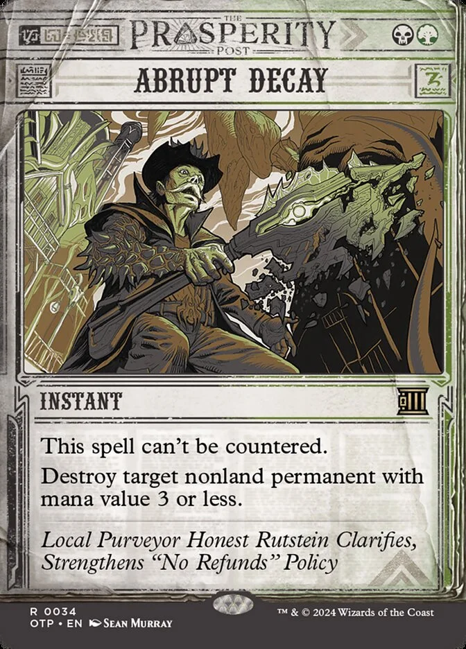 Abrupt Decay (Breaking News) - Magic: The Gathering in TCG Land
