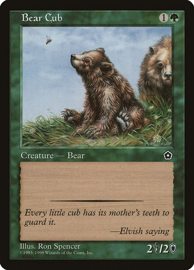 Bear Cub (Portal Second Age) - Magic: The Gathering in TCG Land