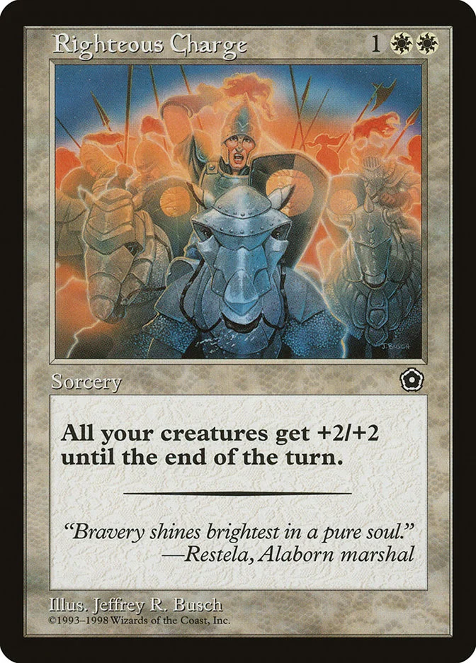 Righteous Charge (Portal Second Age) - Magic: The Gathering in TCG Land