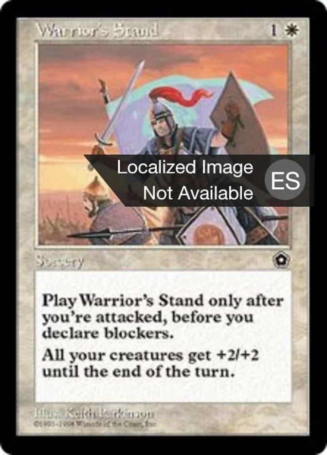Resistencia del guerrero (Portal Second Age) - Magic: The Gathering in TCG Land