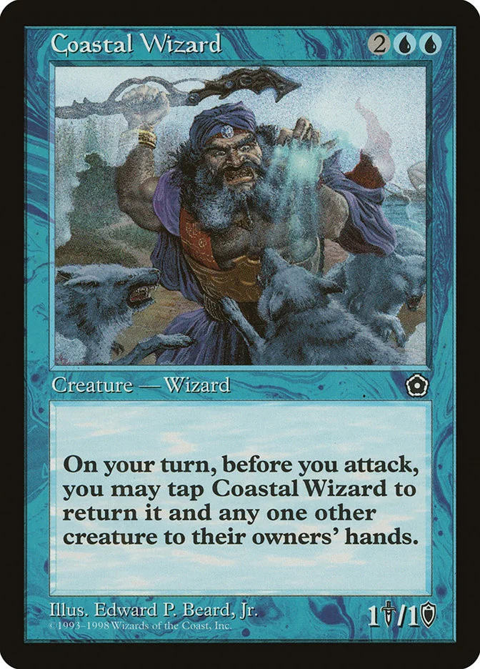 Coastal Wizard (Portal Second Age) - Magic: The Gathering in TCG Land