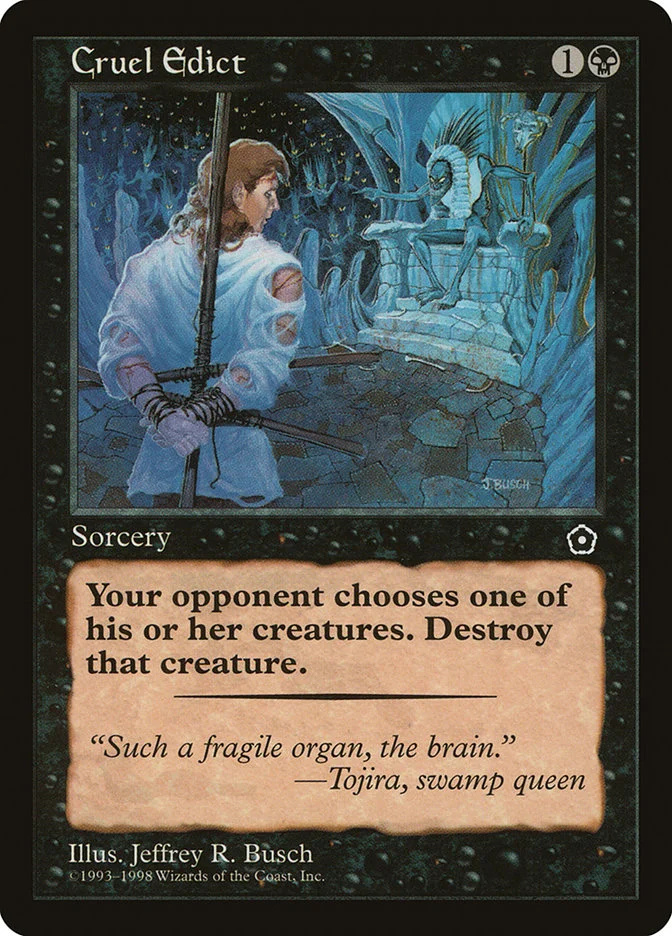 Cruel Edict (Portal Second Age) - Magic: The Gathering in TCG Land