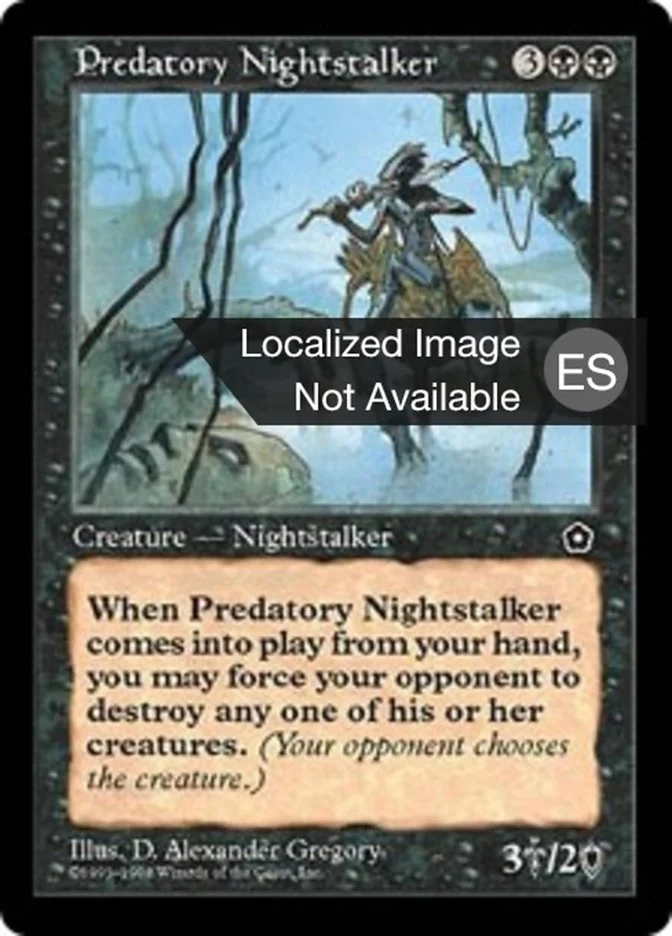 Cazador nocturno predatorio (Portal Second Age) - Magic: The Gathering in TCG Land