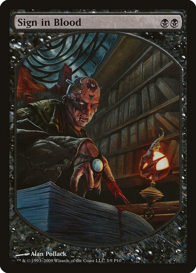 Sign in Blood (Magic Player Rewards 2010) - Magic: The Gathering in TCG Land México