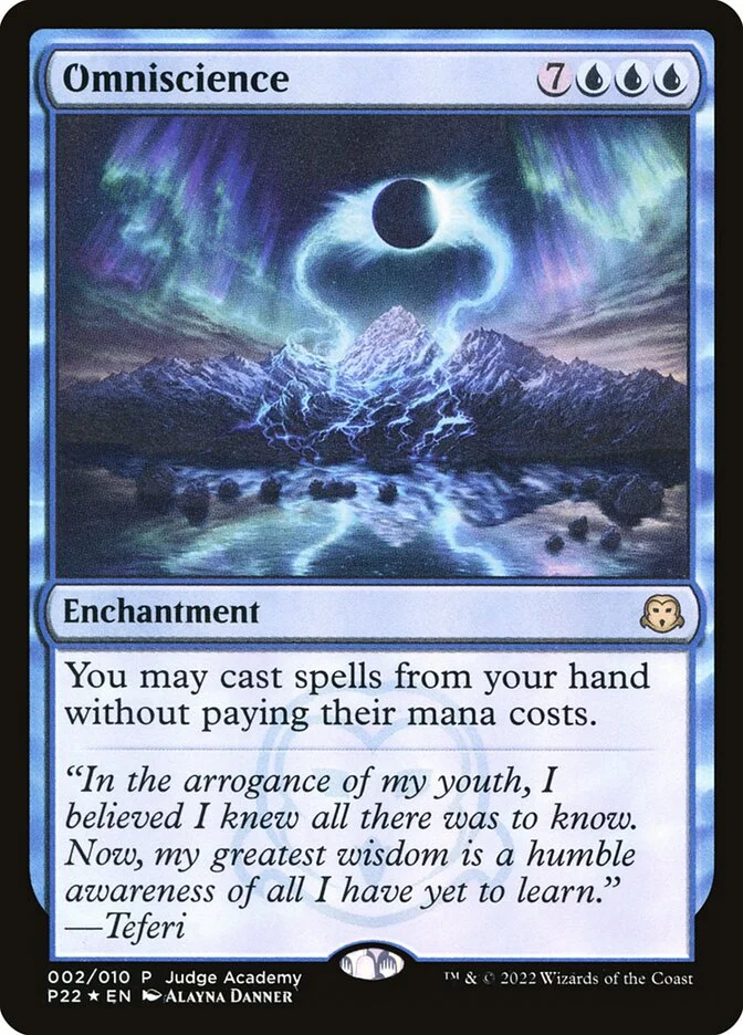 Omniscience (Judge Gift Cards 2022) - Magic: The Gathering in TCG Land