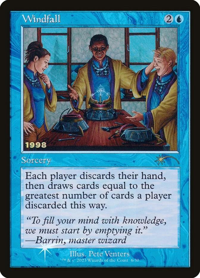 Windfall (30th Anniversary Play Promos) - Magic: The Gathering in TCG Land