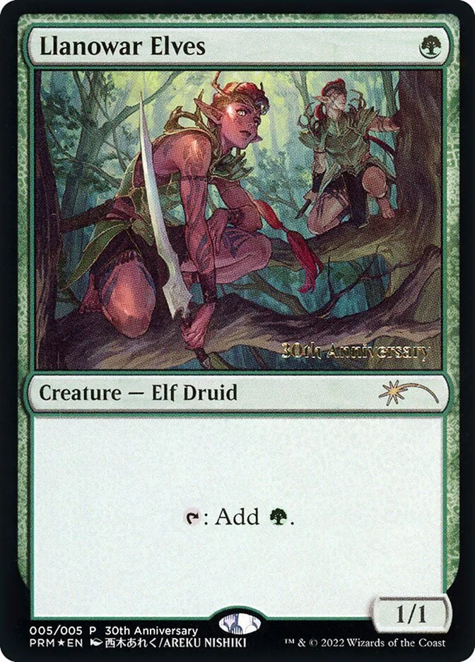 Llanowar Elves (30th Anniversary History Promos) - Magic: The Gathering in TCG Land