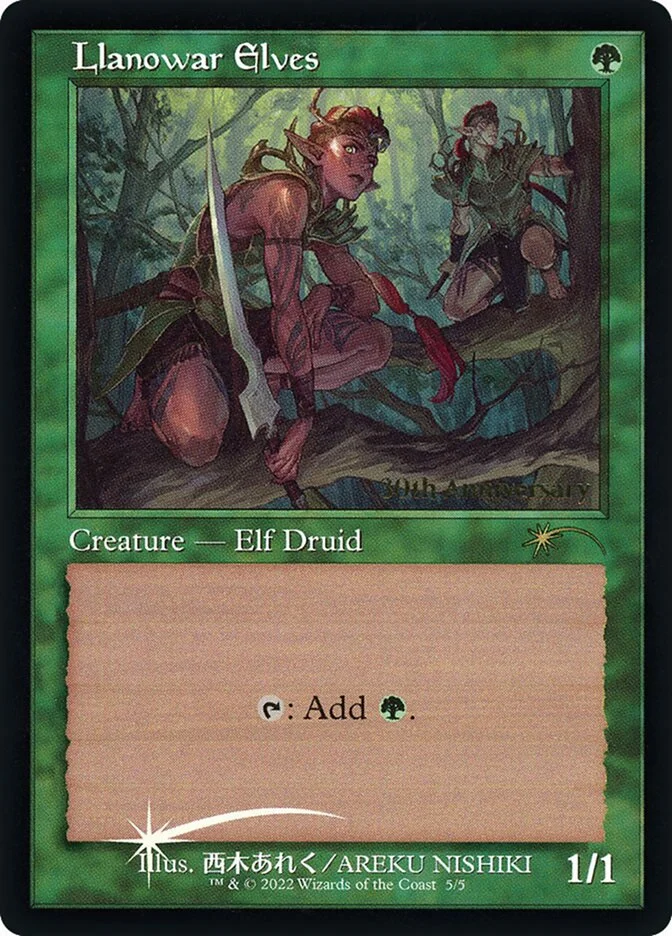 Llanowar Elves (30th Anniversary History Promos) - Magic: The Gathering in TCG Land México