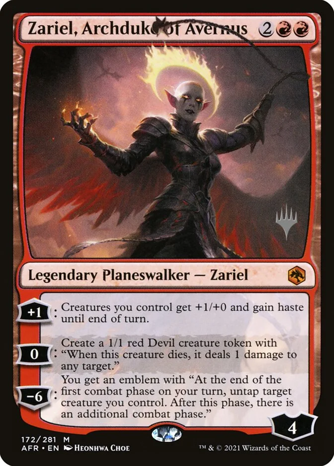 Zariel, Archduke of Avernus (Adventures in the Forgotten Realms Promos) - Magic: The Gathering in TCG Land