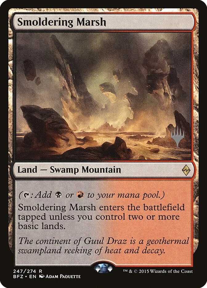 Smoldering Marsh (Battle for Zendikar Promos) - Magic: The Gathering in TCG Land
