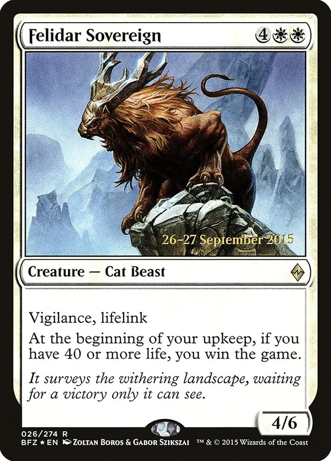 Felidar Sovereign (Battle for Zendikar Promos) - Magic: The Gathering in TCG Land