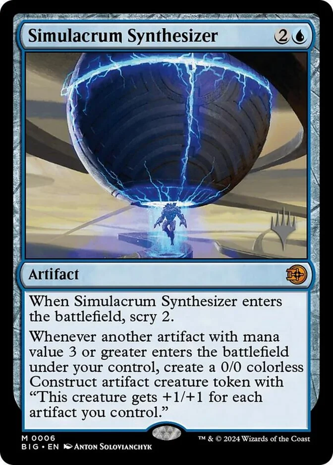 Simulacrum Synthesizer (The Big Score Promos) - Magic: The Gathering in TCG Land México