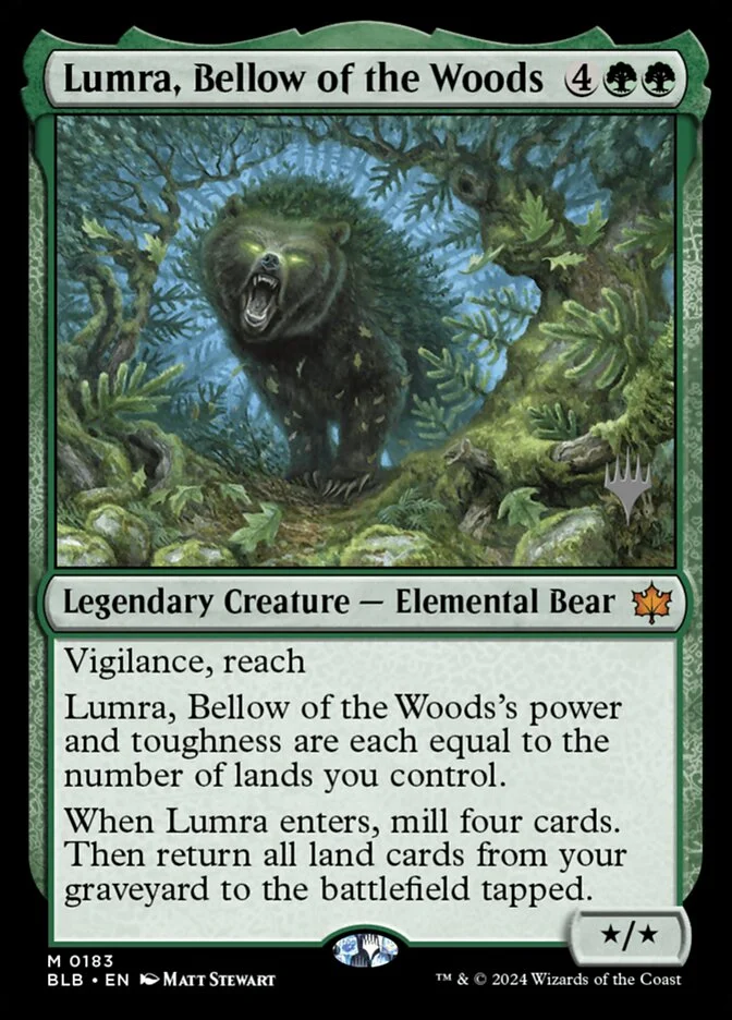 Lumra, Bellow of the Woods (Bloomburrow Promos) - Magic: The Gathering in TCG Land
