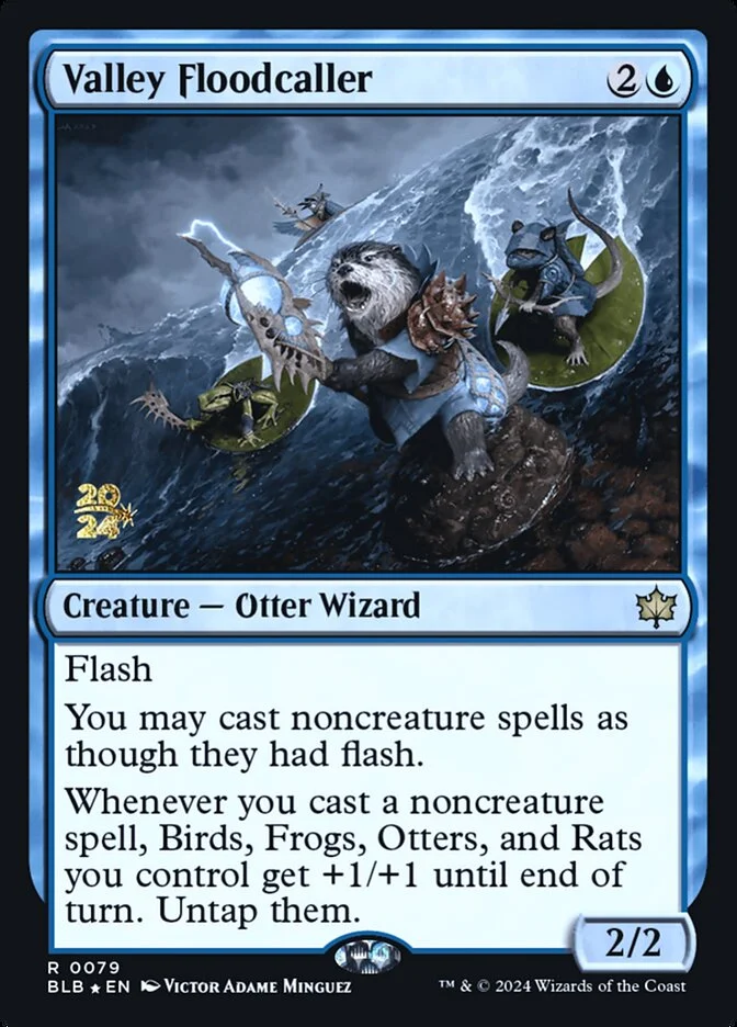 Valley Floodcaller (Bloomburrow Promos) - Magic: The Gathering in TCG Land