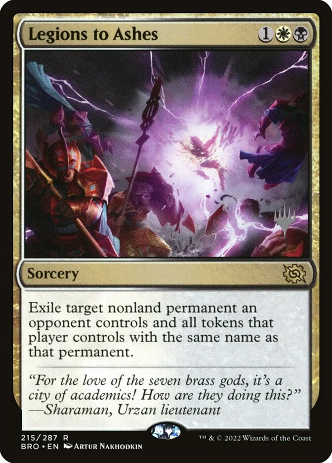 Legions to Ashes (The Brothers' War Promos) - Magic: The Gathering in TCG Land