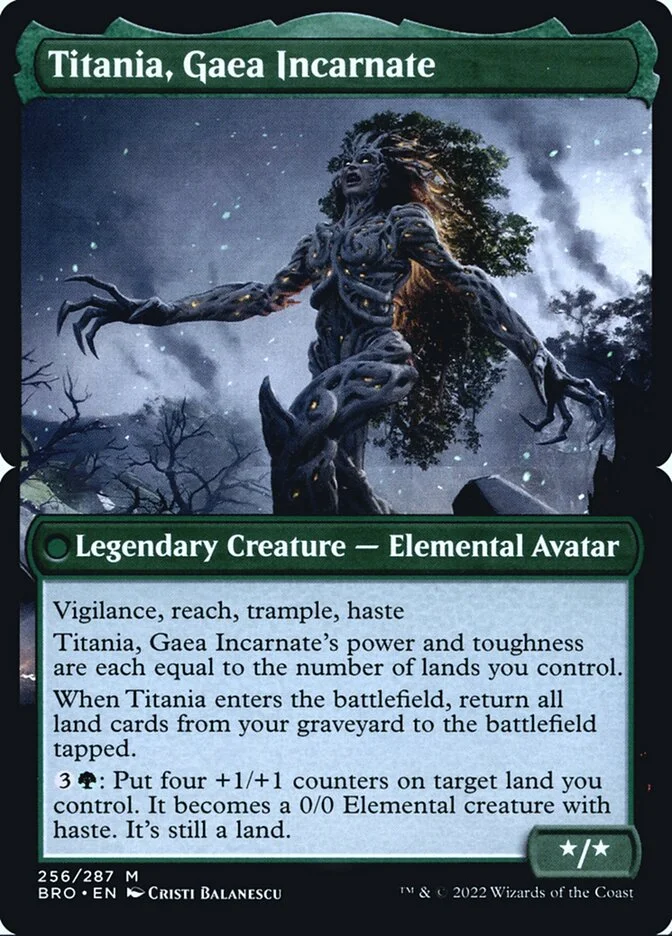 Titania, Gaea Incarnate (The Brothers' War Promos) - Magic: The Gathering in TCG Land
