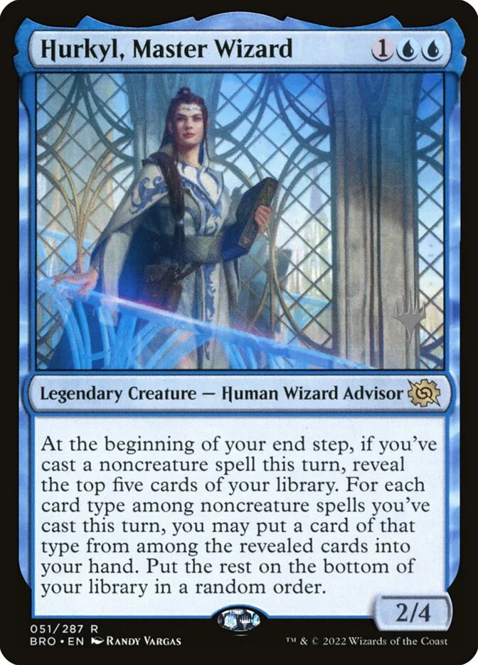 Hurkyl, Master Wizard (The Brothers' War Promos) - Magic: The Gathering in TCG Land