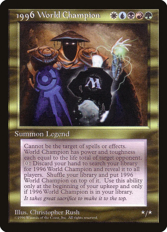 1996 World Champion (Celebration Cards) - Magic: The Gathering in TCG Land