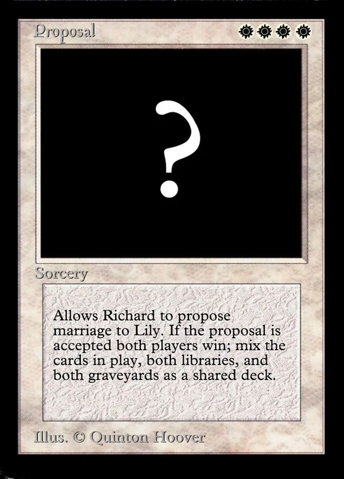 Proposal (Celebration Cards) - Magic: The Gathering in TCG Land
