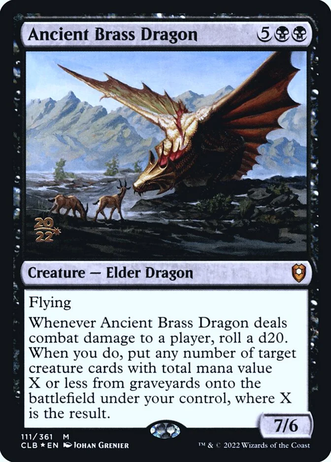 Ancient Brass Dragon [Commander Legends: Battle for Baldur's Gate Prerelease Promos] main image 1