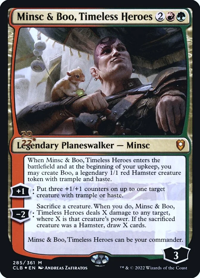 Minsc & Boo, Timeless Heroes (Battle for Baldur's Gate Promos) - Magic: The Gathering in TCG Land