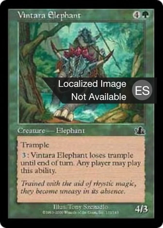 Elefante de Vintara (Prophecy) - Magic: The Gathering in TCG Land