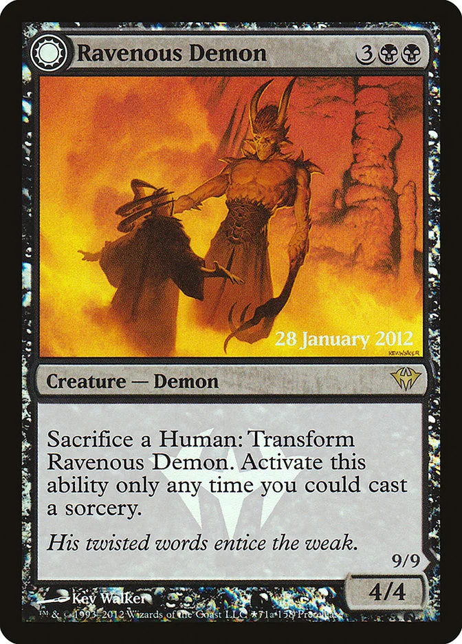 Ravenous Demon (Dark Ascension Promos) - Magic: The Gathering in TCG Land