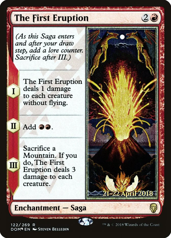 The First Eruption (Dominaria Promos) - Magic: The Gathering in TCG Land