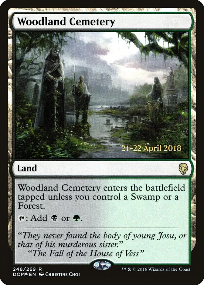 Woodland Cemetery (Dominaria Promos) - Magic: The Gathering in TCG Land México