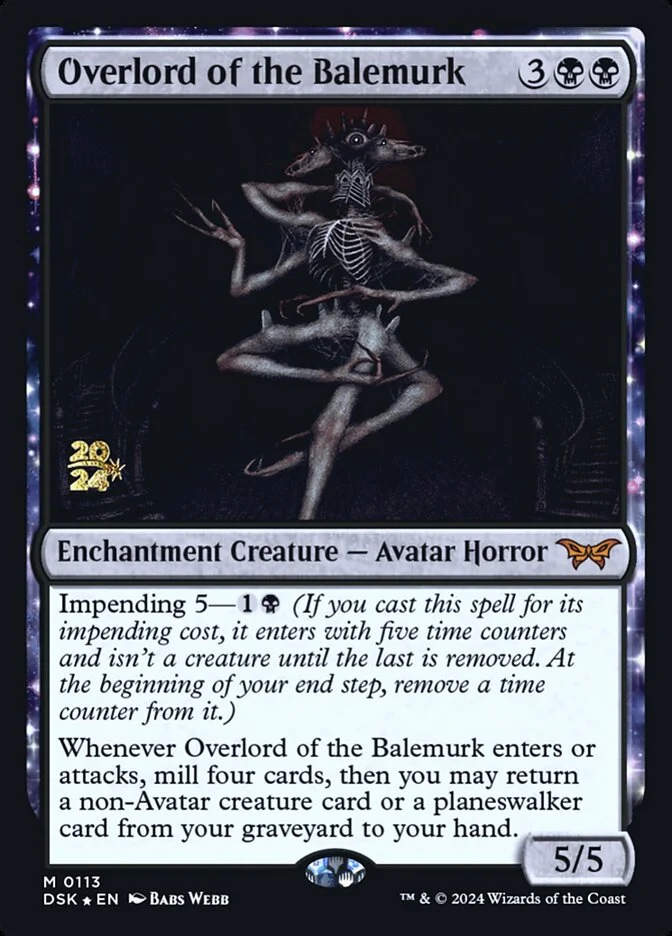 Overlord of the Balemurk (Duskmourn: House of Horror Promos) - Magic: The Gathering in TCG Land
