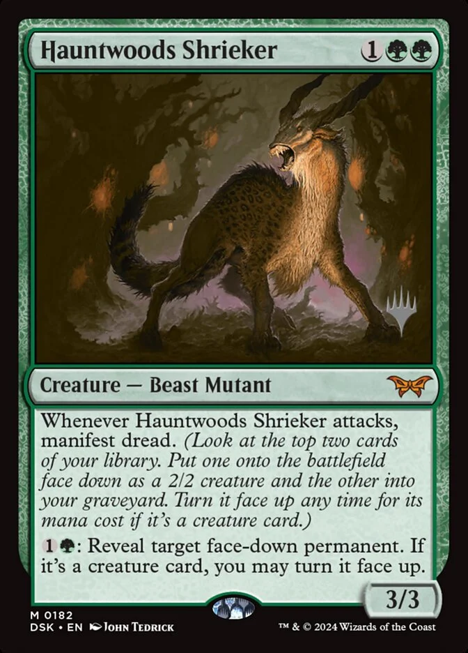 Hauntwoods Shrieker (Duskmourn: House of Horror Promos) - Magic: The Gathering in TCG Land