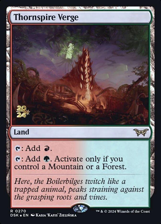 Thornspire Verge (Duskmourn: House of Horror Promos) - Magic: The Gathering in TCG Land México