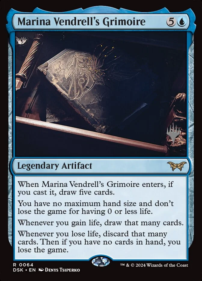 Marina Vendrell's Grimoire (Duskmourn: House of Horror Promos) - Magic: The Gathering in TCG Land