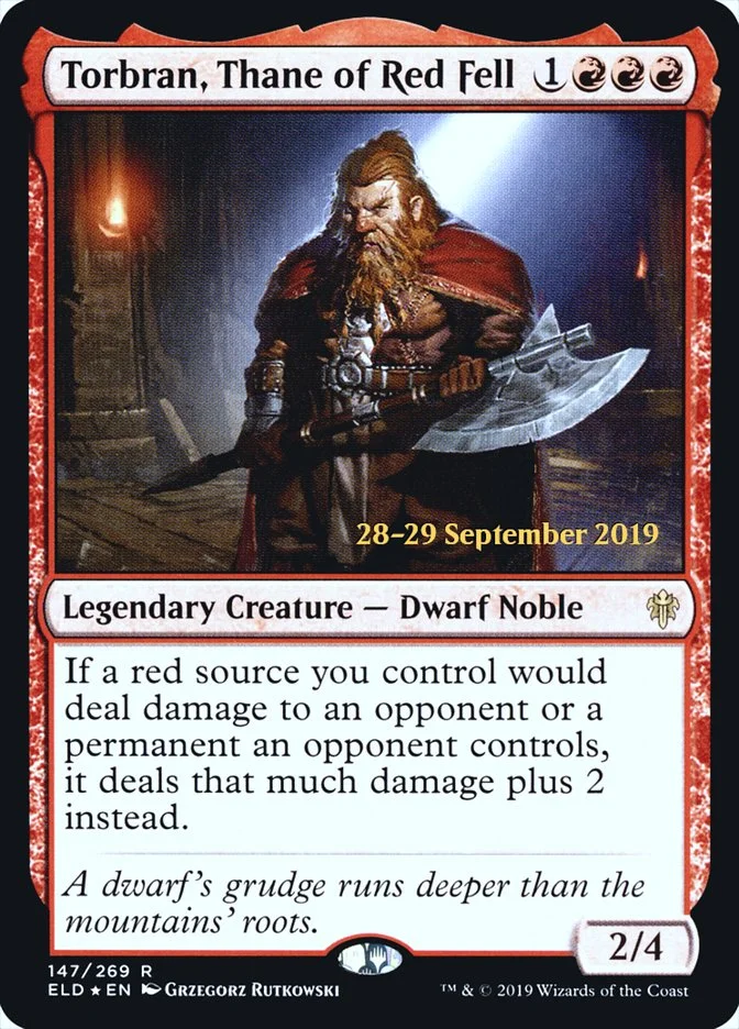 Torbran, Thane of Red Fell (Throne of Eldraine Promos) - Magic: The Gathering in TCG Land