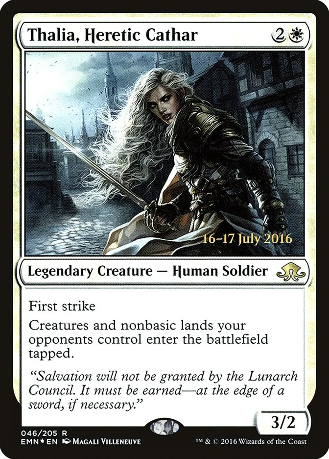 Thalia, Heretic Cathar (Eldritch Moon Promos) - Magic: The Gathering in TCG Land