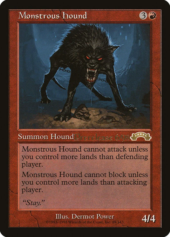 Monstrous Hound (Exodus Promos) - Magic: The Gathering in TCG Land México