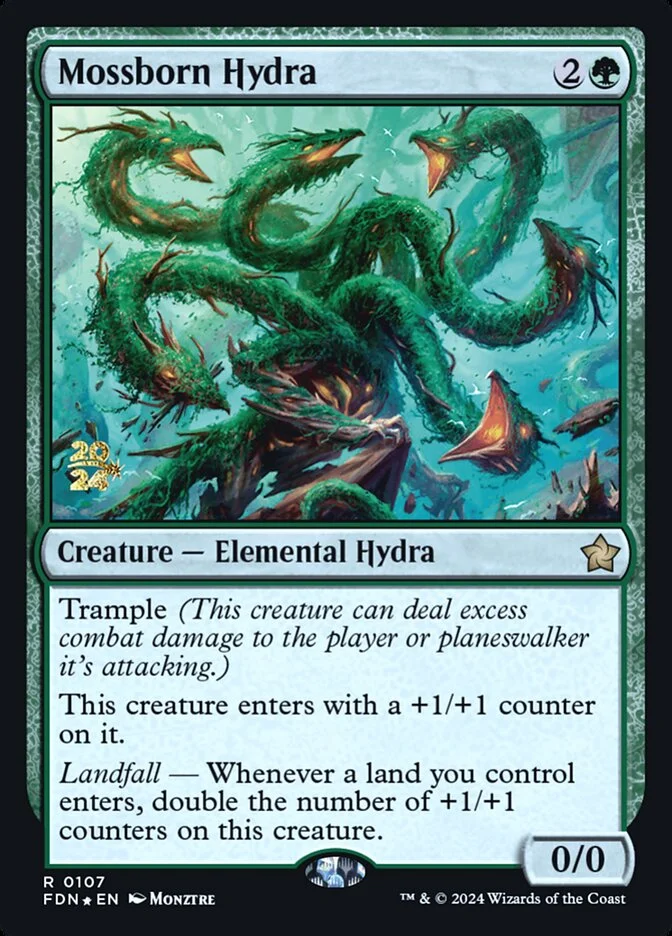 Mossborn Hydra (Foundations Promos) - Magic: The Gathering in TCG Land