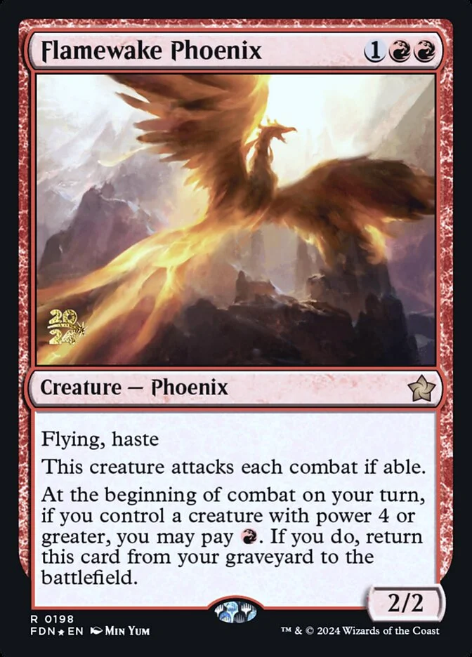 Flamewake Phoenix (Foundations Promos) - Magic: The Gathering in TCG Land México