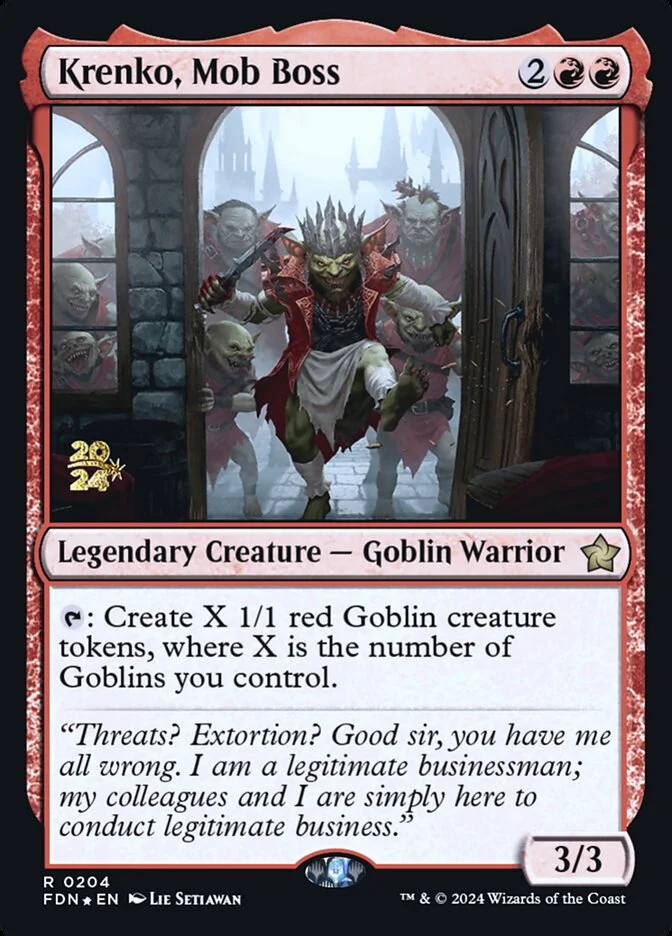 Krenko, Mob Boss (Foundations Promos) - Magic: The Gathering in TCG Land
