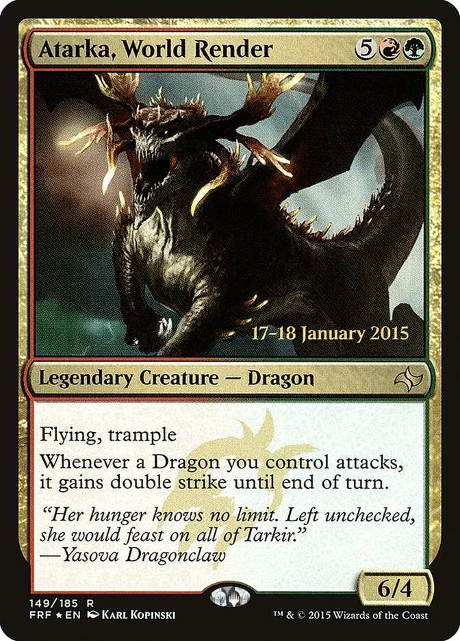 Atarka, World Render (Fate Reforged Promos) - Magic: The Gathering in TCG Land