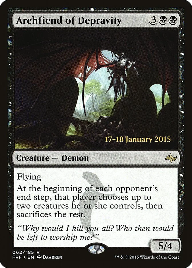 Archfiend of Depravity (Fate Reforged Promos) - Magic: The Gathering in TCG Land