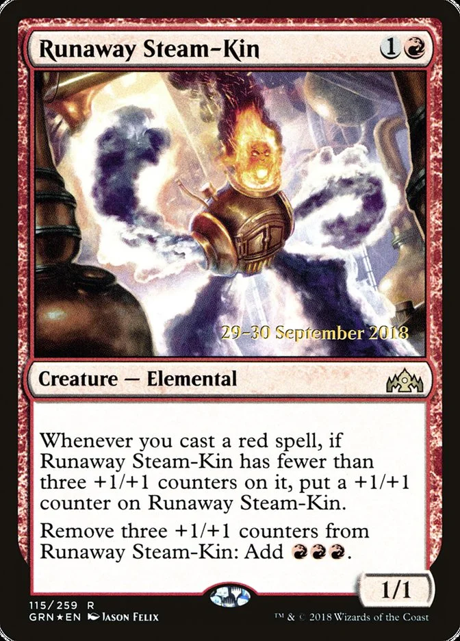 Runaway Steam-Kin (Guilds of Ravnica Promos) - Magic: The Gathering in TCG Land