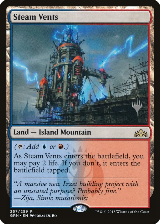Steam Vents (Guilds of Ravnica Promos) - Magic: The Gathering in TCG Land