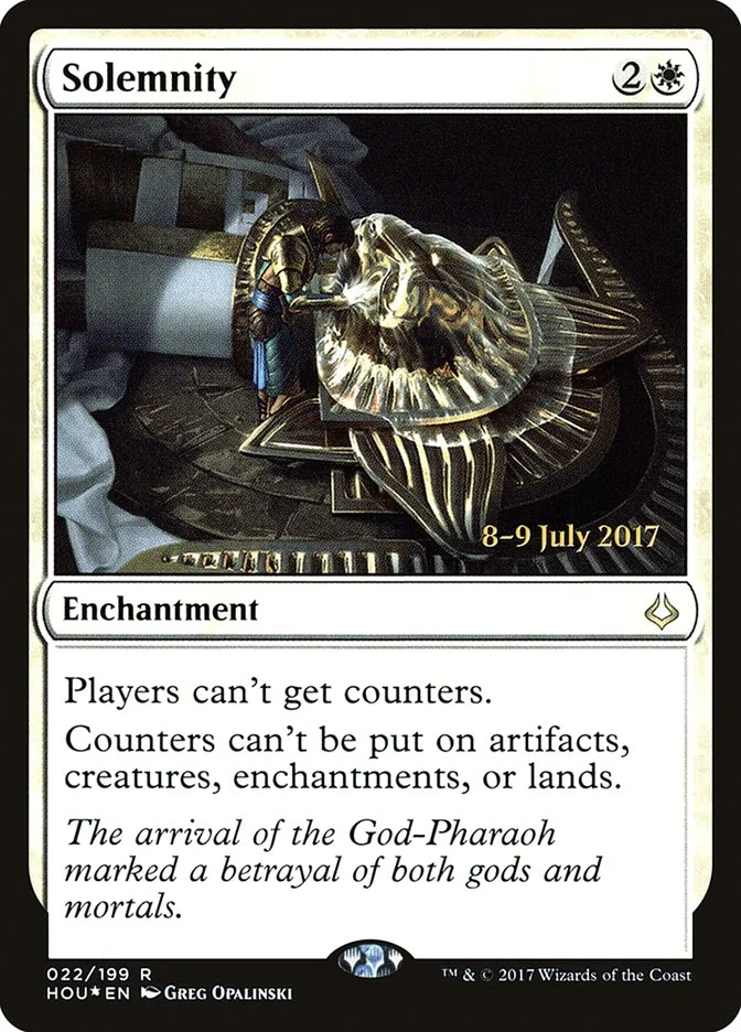 Solemnity (Hour of Devastation Promos) - Magic: The Gathering in TCG Land