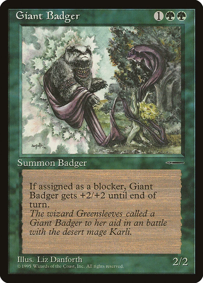 Giant Badger (HarperPrism Book Promos) - Magic: The Gathering in TCG Land México