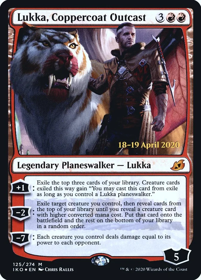 Lukka, Coppercoat Outcast (Ikoria: Lair of Behemoths Promos) - Magic: The Gathering in TCG Land