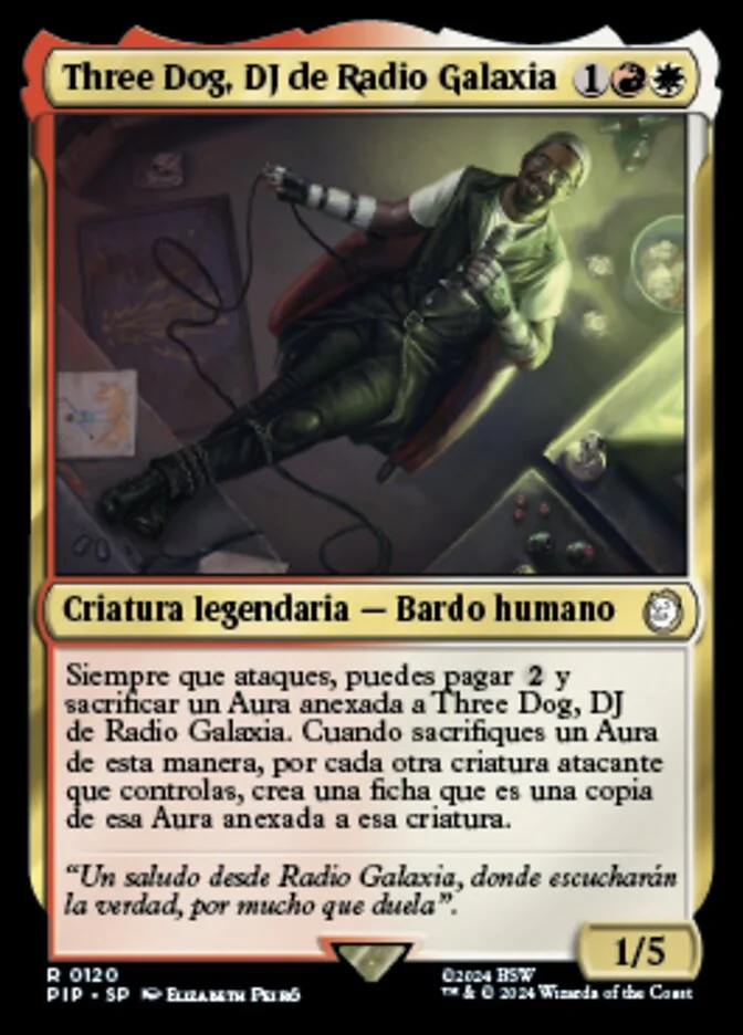 Three Dog, DJ de Radio Galaxia (Fallout) - Magic: The Gathering in TCG Land