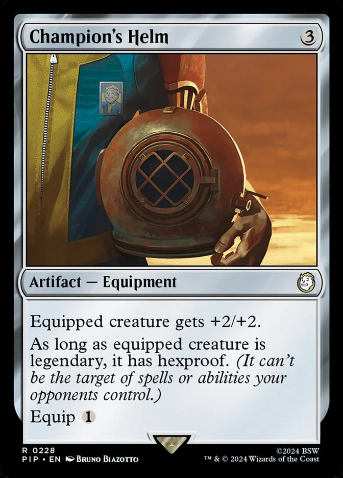 Champion's Helm (Fallout) - Magic: The Gathering in TCG Land