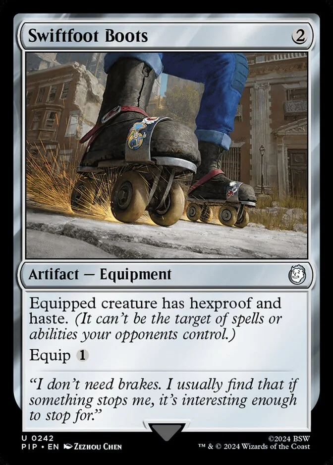 Swiftfoot Boots (Fallout) - Magic: The Gathering in TCG Land