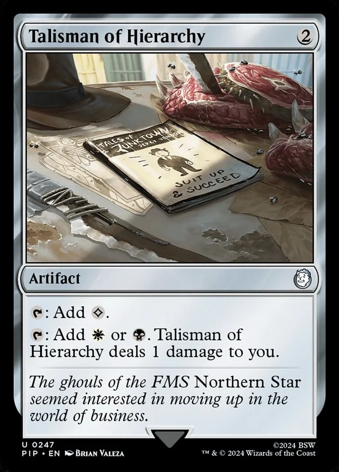 Talisman of Hierarchy (Fallout) - Magic: The Gathering in TCG Land